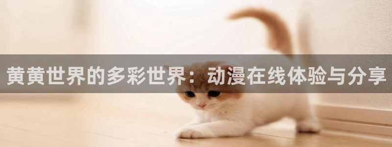 风车动漫 dm530：黄黄世界的多彩世界：动漫在线体验与分享